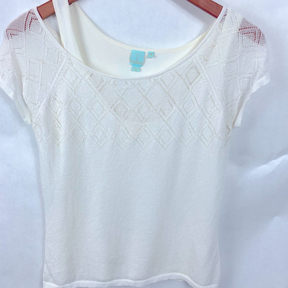 Light sweater/tank combo